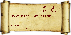 Danzinger László névjegykártya