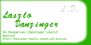 laszlo danzinger business card